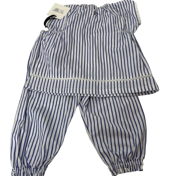 Victoria Beckman for Target Toddle Girls 2 Piece Stripped Blue Set Size 18 M - Picture 5 of 10